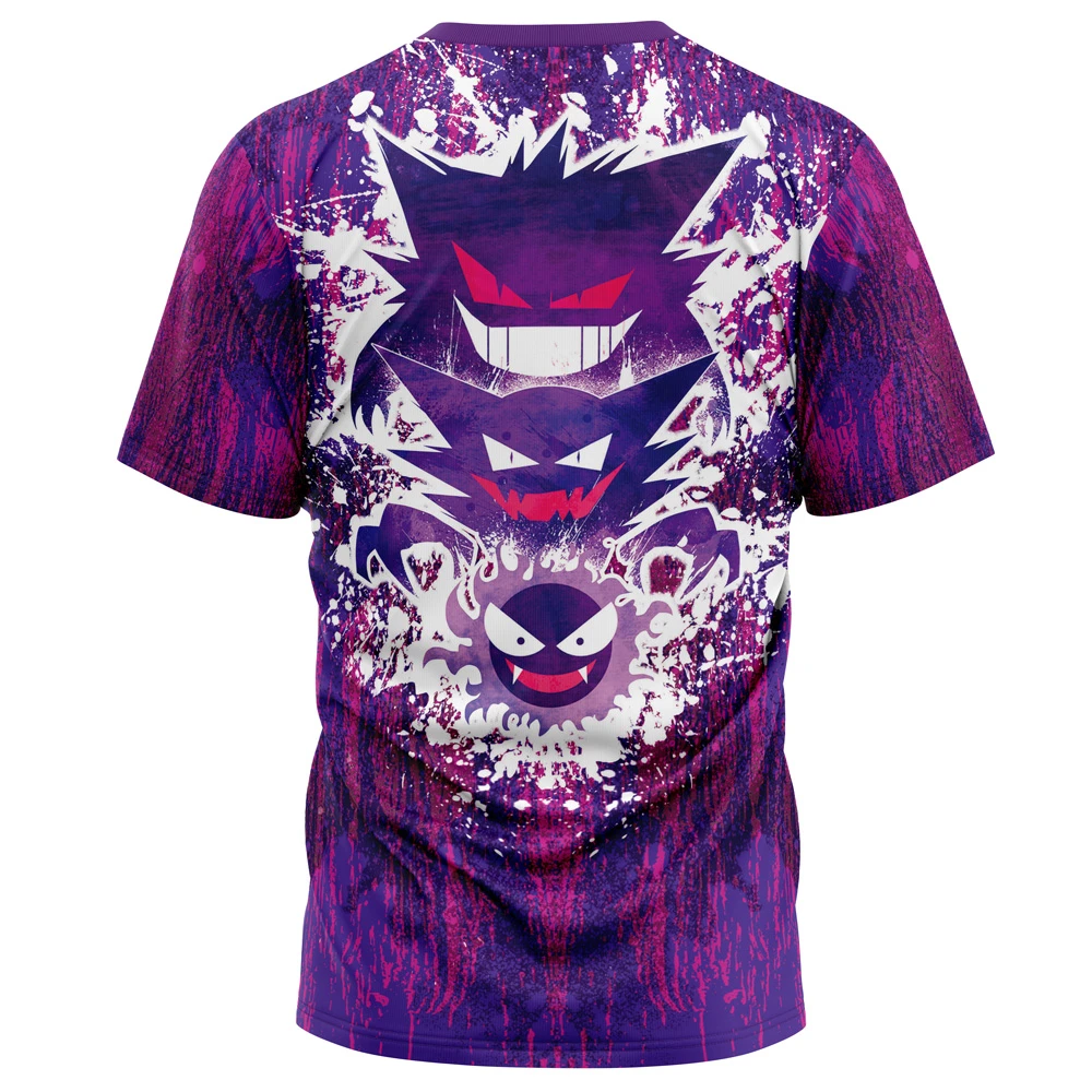 Trippy Ghostly Evolution Ghastly Haunter Gengar Pokemon T-Shirt 4 Trippy Ghostly Evolution Ghastly Haunter Gengar Pokemon T-Shirt - Image 2