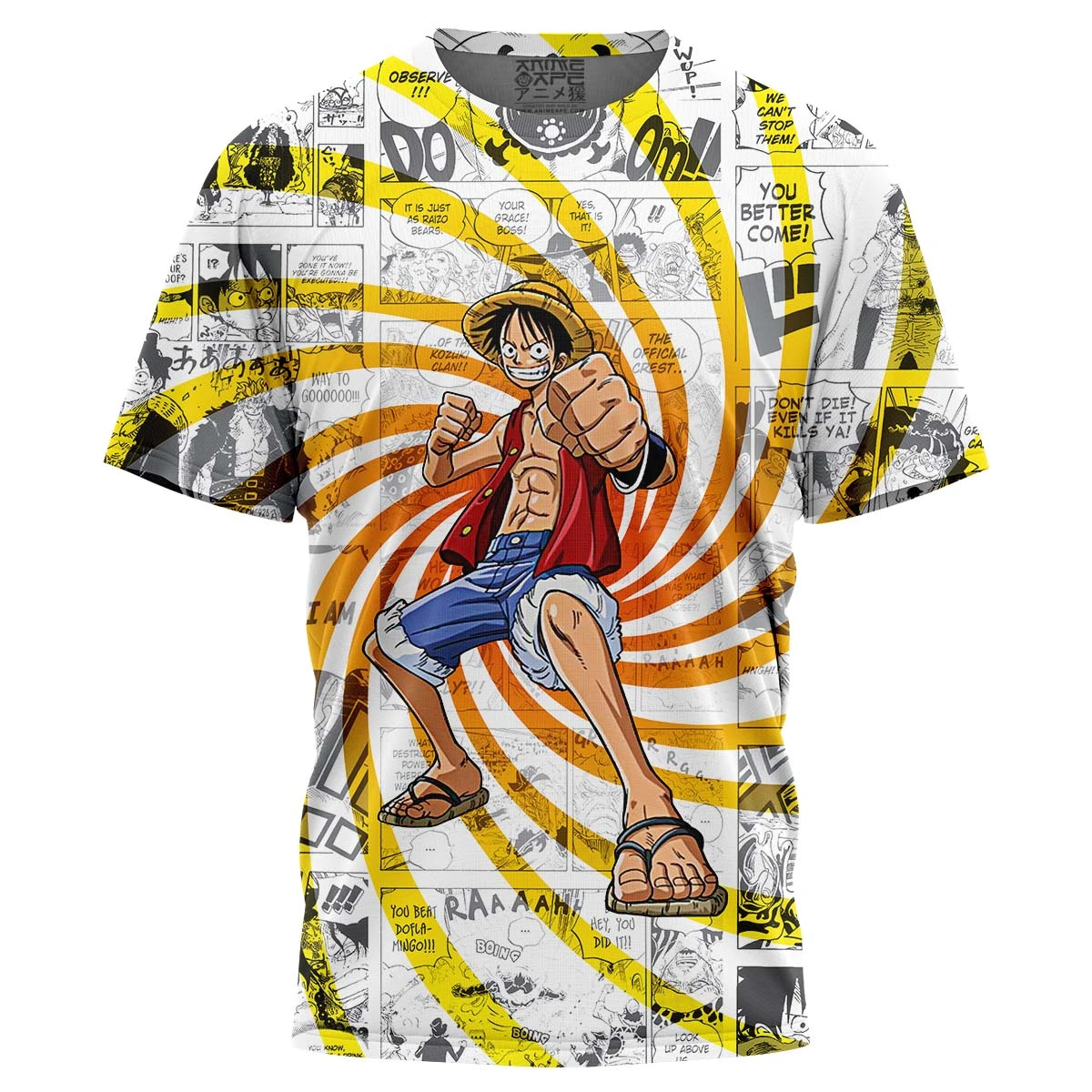 One Piece Blazing Force Luffy T-Shirt 3 One Piece Blazing Force Luffy T-Shirt