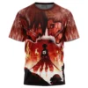 Burning Attack On Titan T-Shirt 2 Burning Attack On Titan T-Shirt -Deals Togberry Store Burning Attack on Titan T Shirt 3D FRONT Mockup