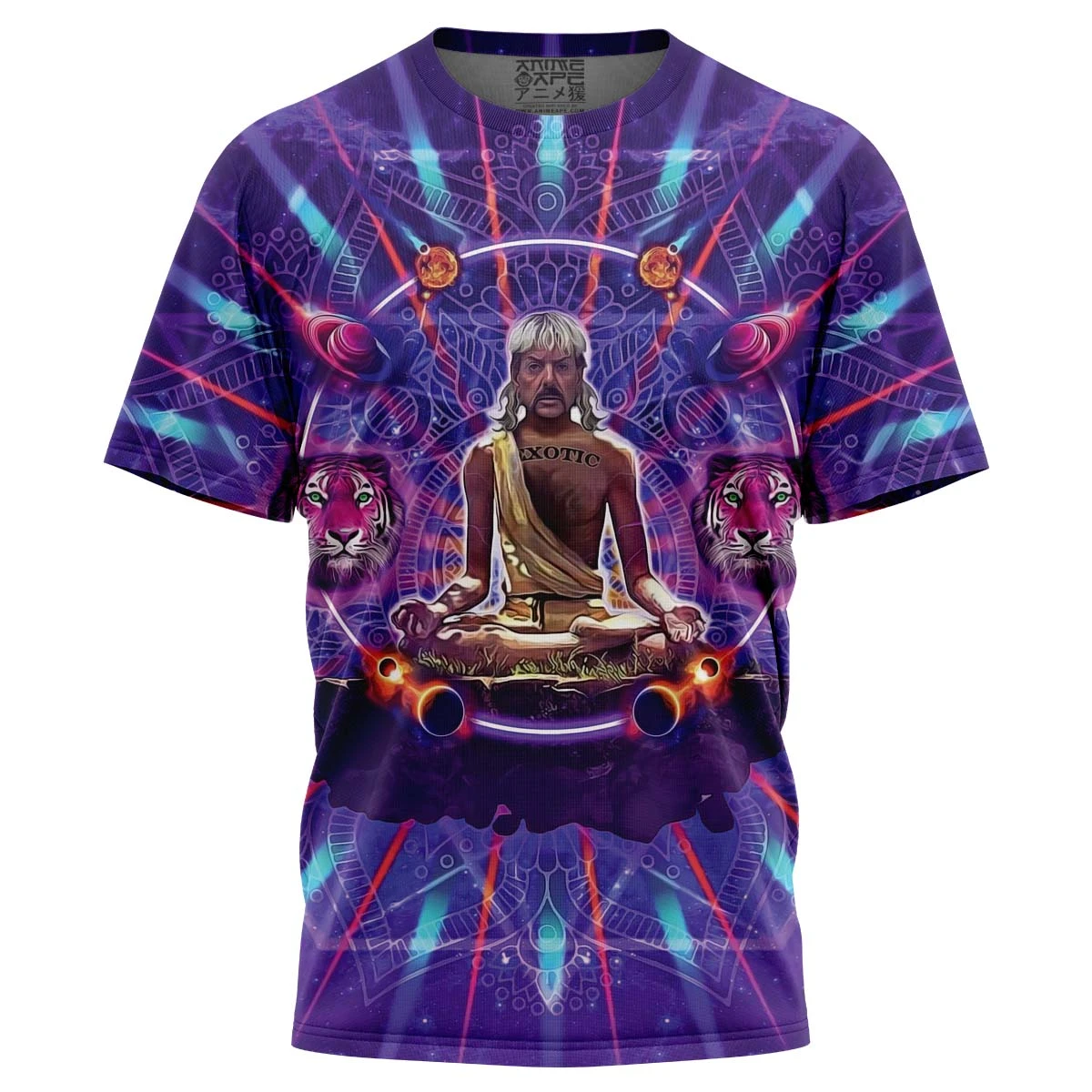 Tiger King Trippy Joe Exotic Astral Meditation T-Shirt 3 Tiger King Trippy Joe Exotic Astral Meditation T-Shirt