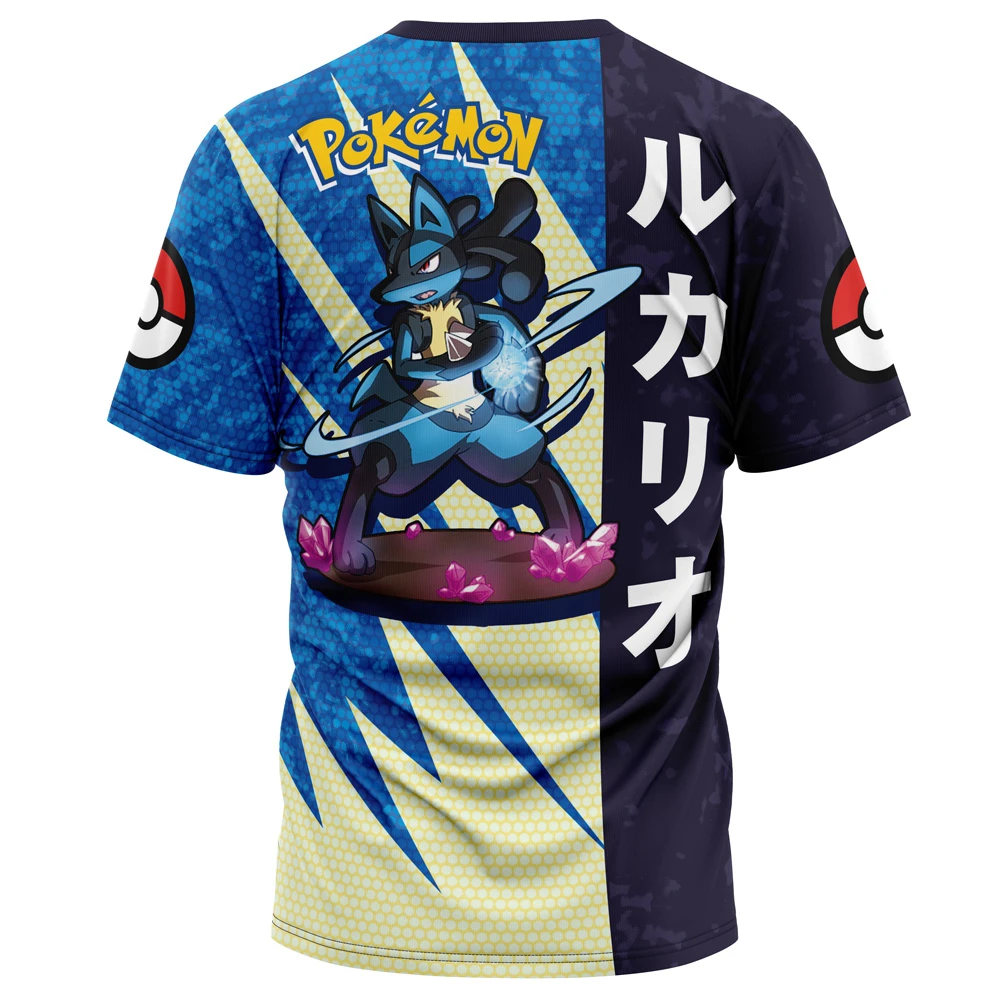 Lucario Attack Pokemon T-Shirt 4 Lucario Attack Pokemon T-Shirt - Image 2