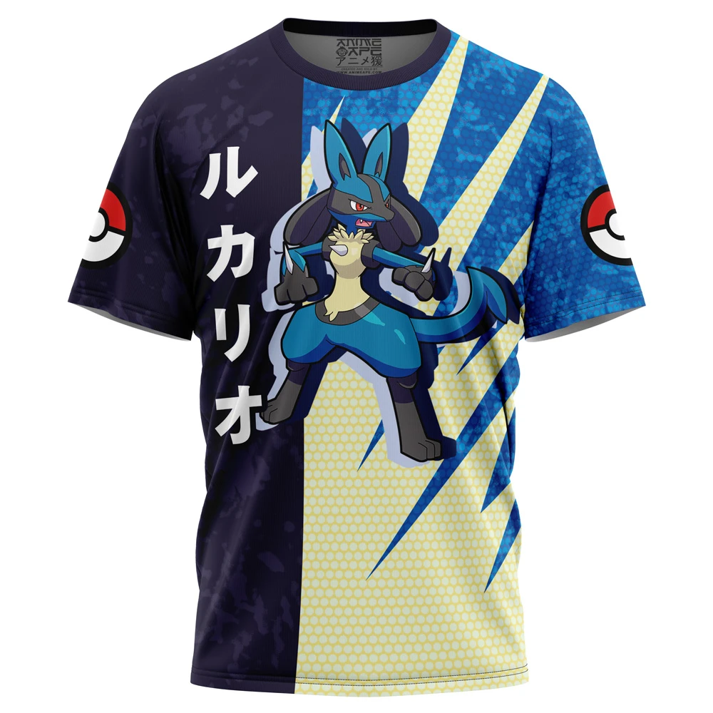 Lucario Attack Pokemon T-Shirt 3 Lucario Attack Pokemon T-Shirt