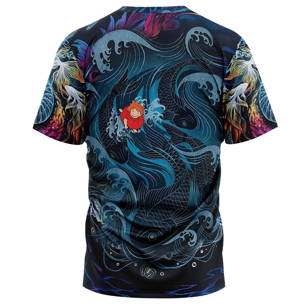 Sea Creatures Ponyo Studio Ghibli T-Shirt 4 Sea Creatures Ponyo Studio Ghibli T-Shirt - Image 2