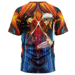 Shinsuke Vs Gintoki Gintama T-Shirt 5 Shinsuke Vs Gintoki Gintama T-Shirt -Deals Togberry Store Shinsuke vs Gintoki Gintama T Shirt 3D BACK Mockup