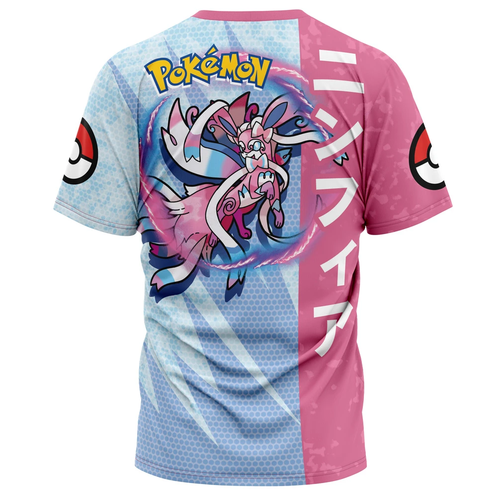 Sylveon Attack Pokemon T-Shirt 4 Sylveon Attack Pokemon T-Shirt - Image 2