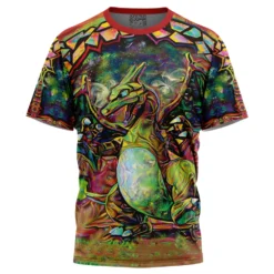 Deals Togberry Store 4 Trippy Charizard Pokemon T-Shirt