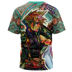 Trippy Cloud Strife Final Fantasy 7 T-Shirt 5 Trippy Cloud Strife Final Fantasy 7 T-Shirt -Deals Togberry Store Trippy Cloud Strife Final Fantasy 7 T Shirt 3D BACK Mockup