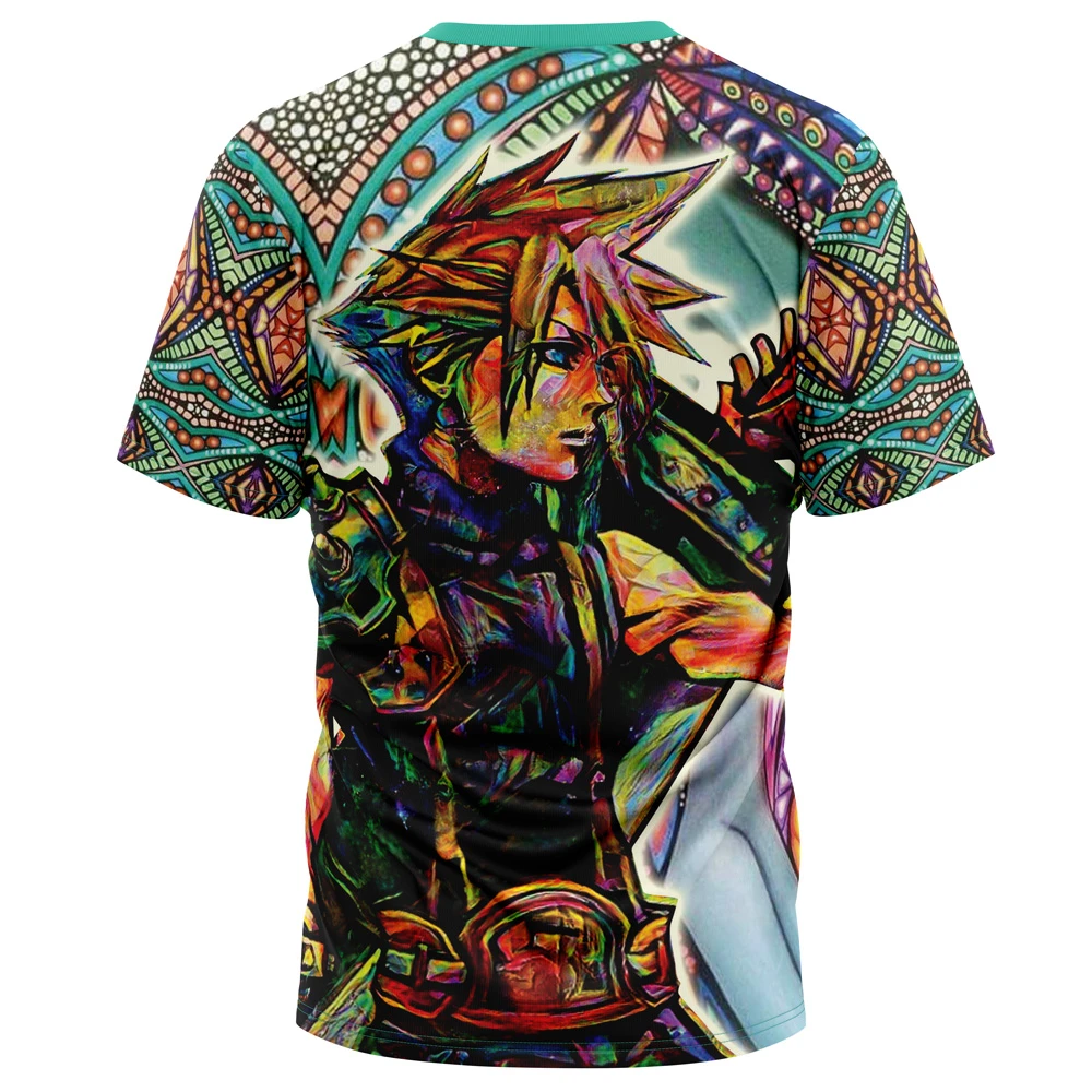 Trippy Cloud Strife Final Fantasy 7 T-Shirt 4 Trippy Cloud Strife Final Fantasy 7 T-Shirt - Image 2
