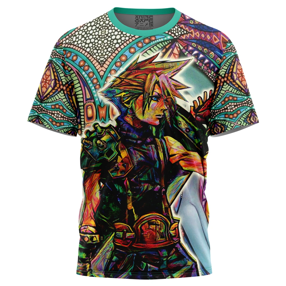 Trippy Cloud Strife Final Fantasy 7 T-Shirt 3 Trippy Cloud Strife Final Fantasy 7 T-Shirt