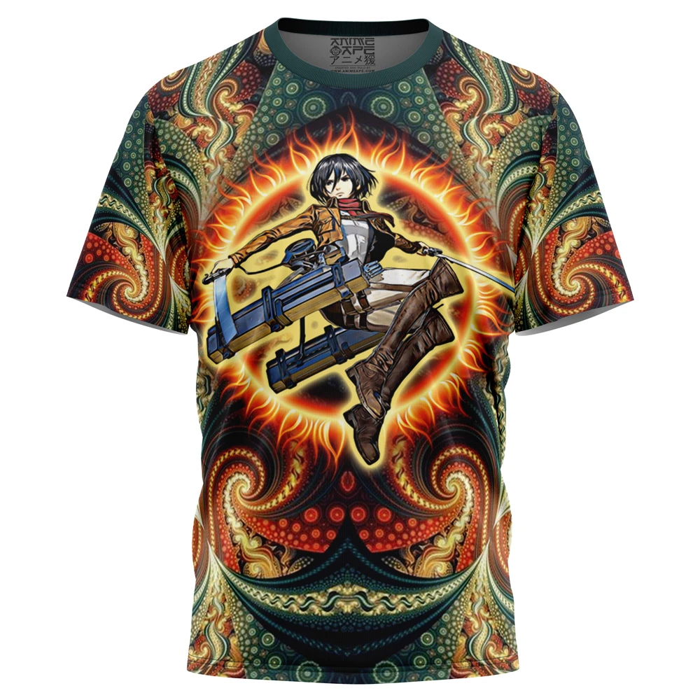 Trippy Mikasa Ackerman Attack On Titan T-Shirt 3 Trippy Mikasa Ackerman Attack On Titan T-Shirt