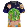 Rick And Morty Tiger King T-Shirt 1 Rick And Morty Tiger King T-Shirt -Deals Togberry Store Trippy Morty Joe Exotic t shirt front