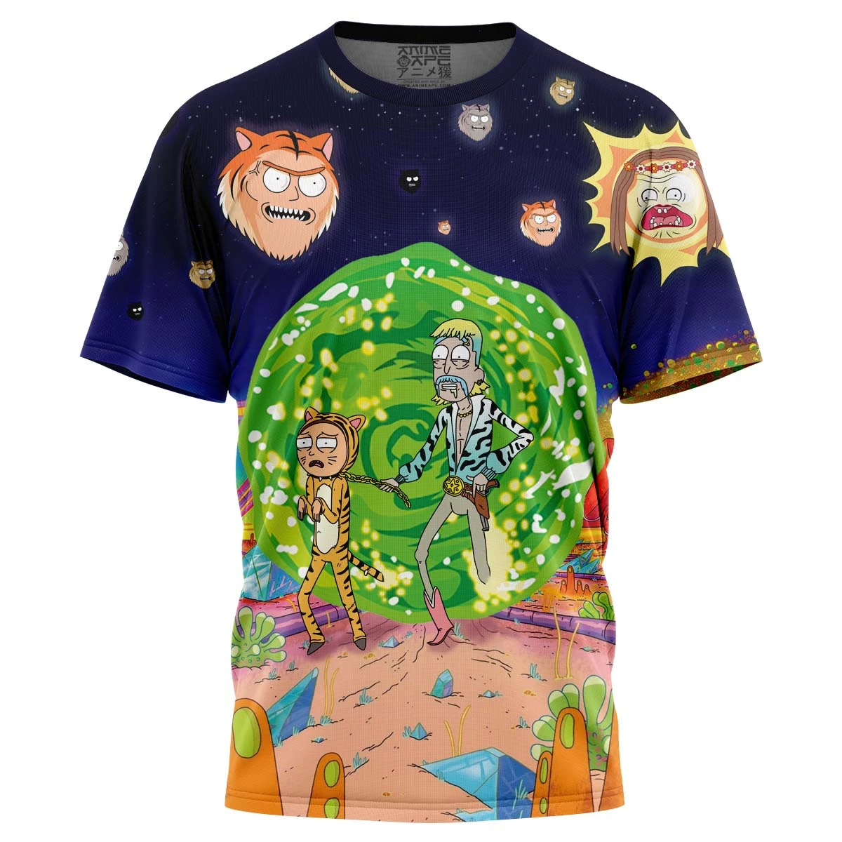 Rick And Morty Tiger King T-Shirt 3 Rick And Morty Tiger King T-Shirt