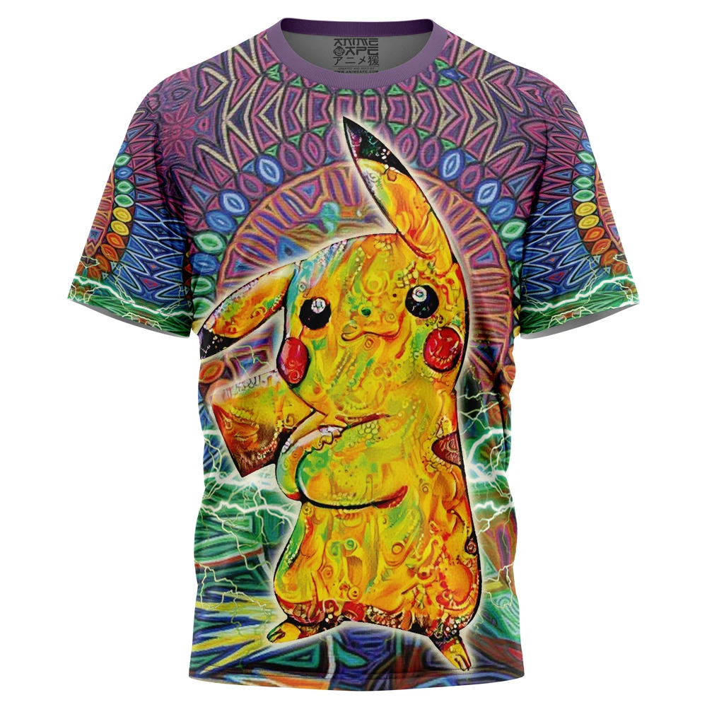 Trippy Pikachu Pokemon T-Shirt 3 Trippy Pikachu Pokemon T-Shirt