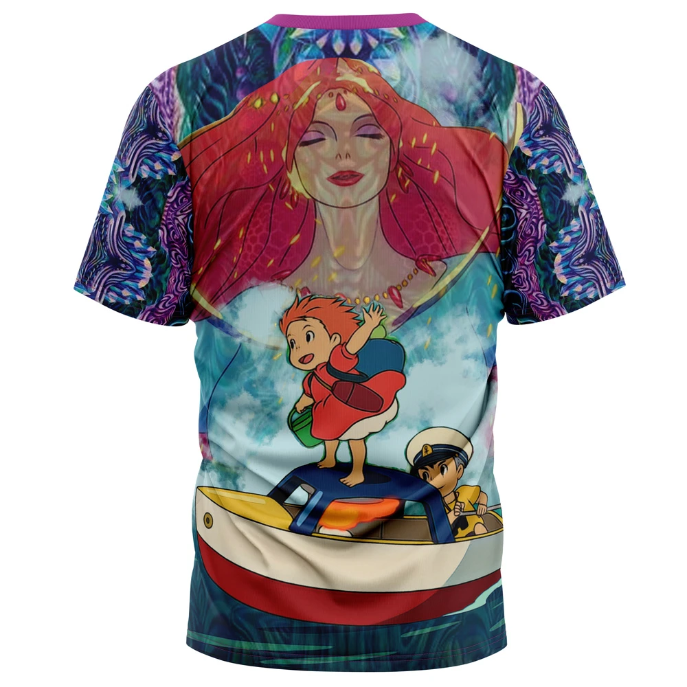 Trippy Ponyo Studio Ghibli T-Shirt 4 Trippy Ponyo Studio Ghibli T-Shirt - Image 2