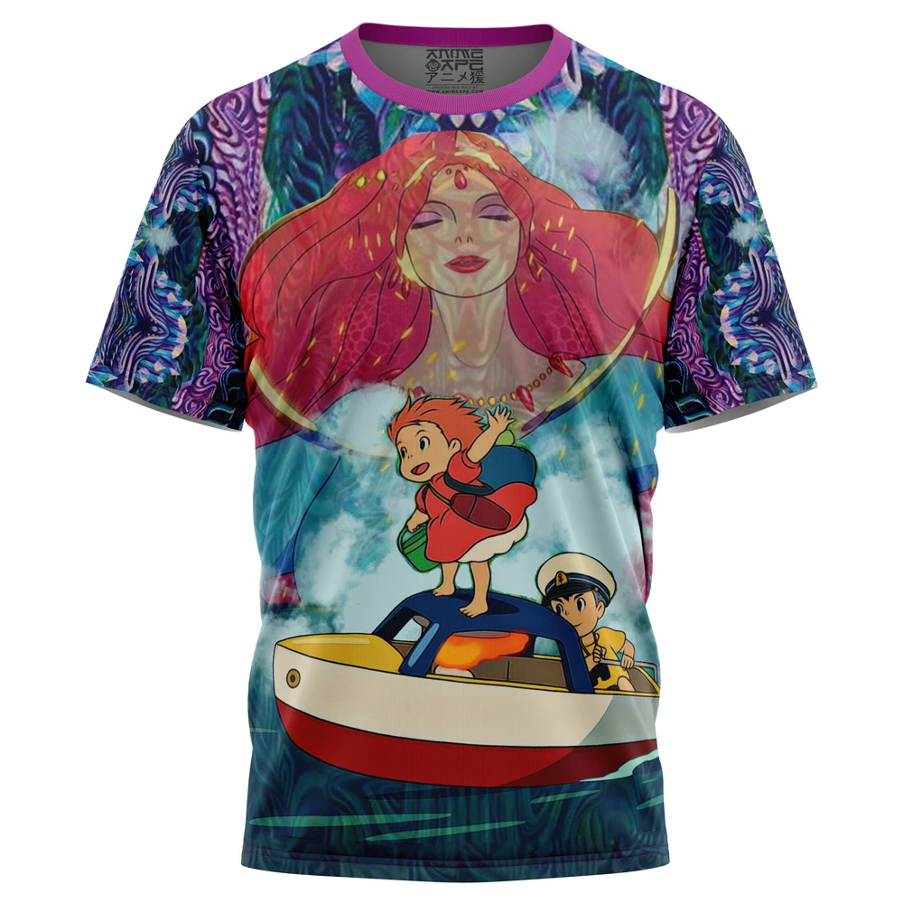 Trippy Ponyo Studio Ghibli T-Shirt 3 Trippy Ponyo Studio Ghibli T-Shirt