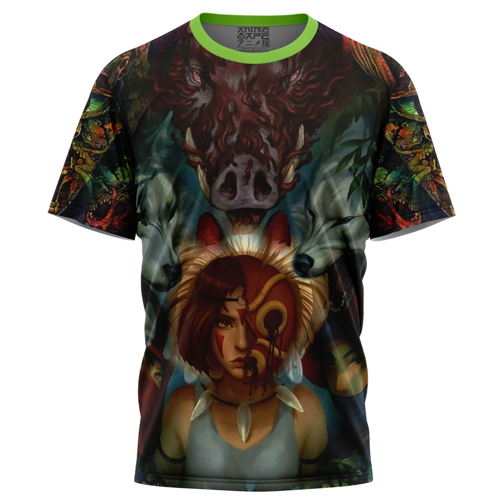 Trippy Princess Mononoke Studio Ghibli T-Shirt 3 Trippy Princess Mononoke Studio Ghibli T-Shirt