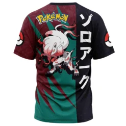 Deals Togberry Store -Deals Togberry Store Zoroark Attack Pokemon T Shirt 3D BACK Mockup