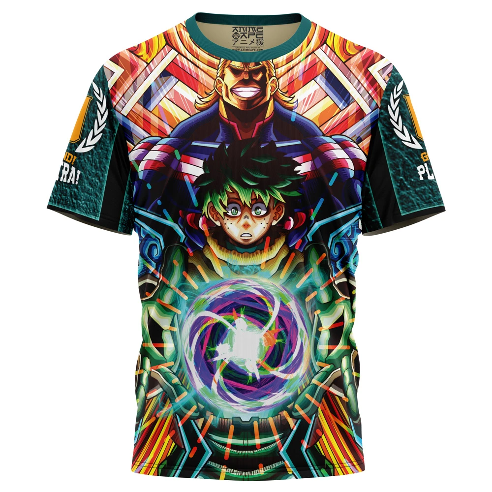 Trippy Deku X All Might My Hero Academia T-Shirt 3 Trippy Deku X All Might My Hero Academia T-Shirt