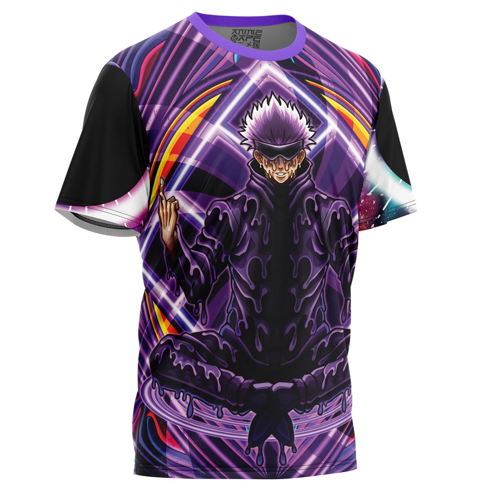 Trippy Meditating Gojo Satoru Jujutsu Kaisen T-Shirt 4 Trippy Meditating Gojo Satoru Jujutsu Kaisen T-Shirt - Image 2