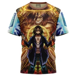 Trippy Eren Yeager Timeskip Attack On Titan T-Shirt