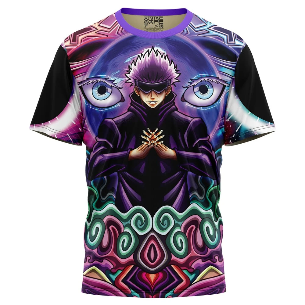Trippy Gojo Satoru Hollow Purple Jujutsu Kaisen T-Shirt 3 Trippy Gojo Satoru Hollow Purple Jujutsu Kaisen T-Shirt