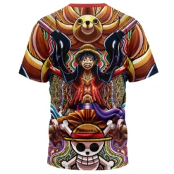 Trippy Monkey D. Luffy One Piece T-Shirt 5 Trippy Monkey D. Luffy One Piece T-Shirt -Deals Togberry Store luffy T Shirt back
