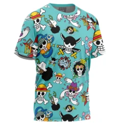 Strawhats Jolly Roger One Piece T-Shirt 7 Strawhats Jolly Roger One Piece T-Shirt -Deals Togberry Store strawhats T Shirt front side