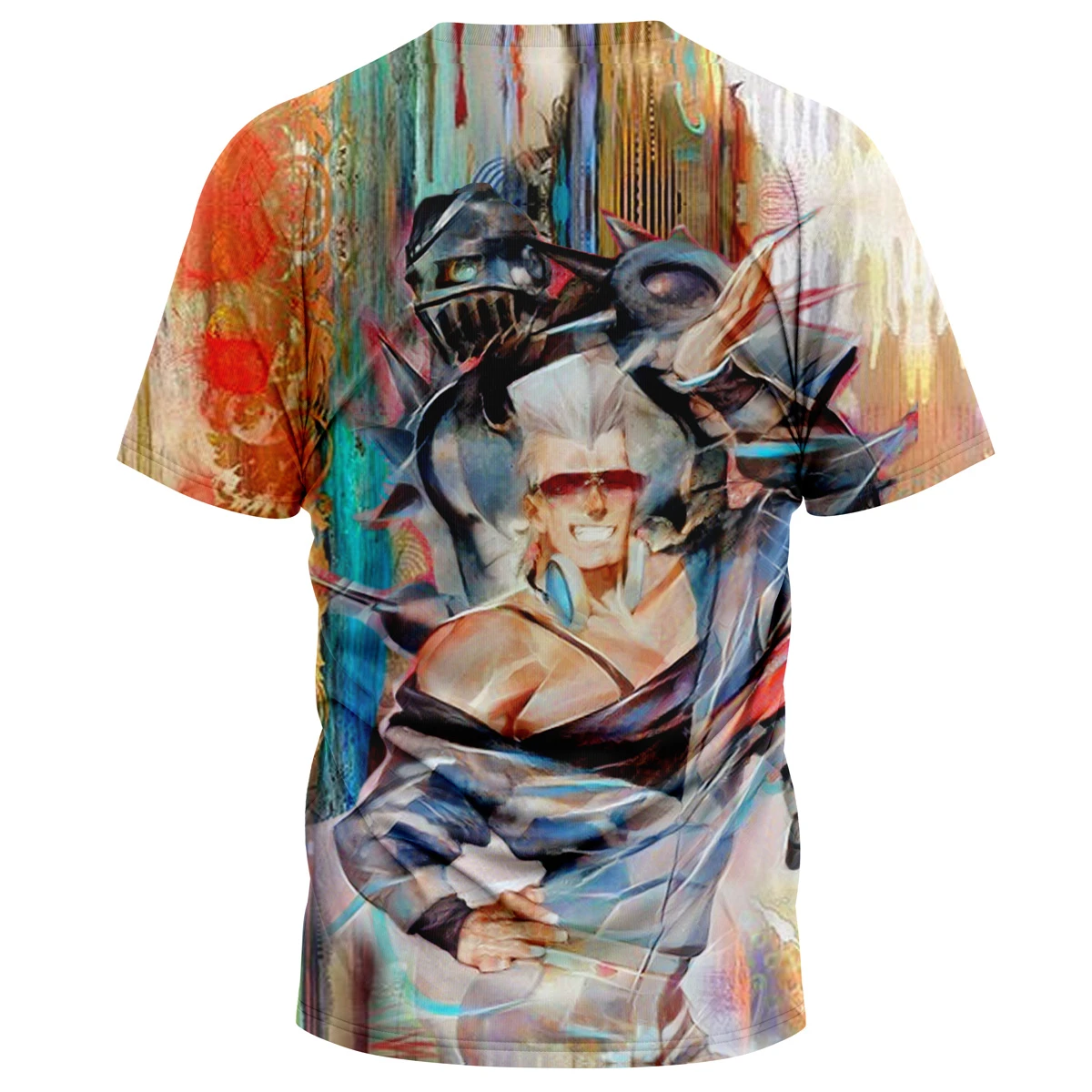 Trippy Polnareff Silver Chariot Jojo’s Bizarre Adventure T-Shirt 4 Trippy Polnareff Silver Chariot Jojo’s Bizarre Adventure T-Shirt - Image 2