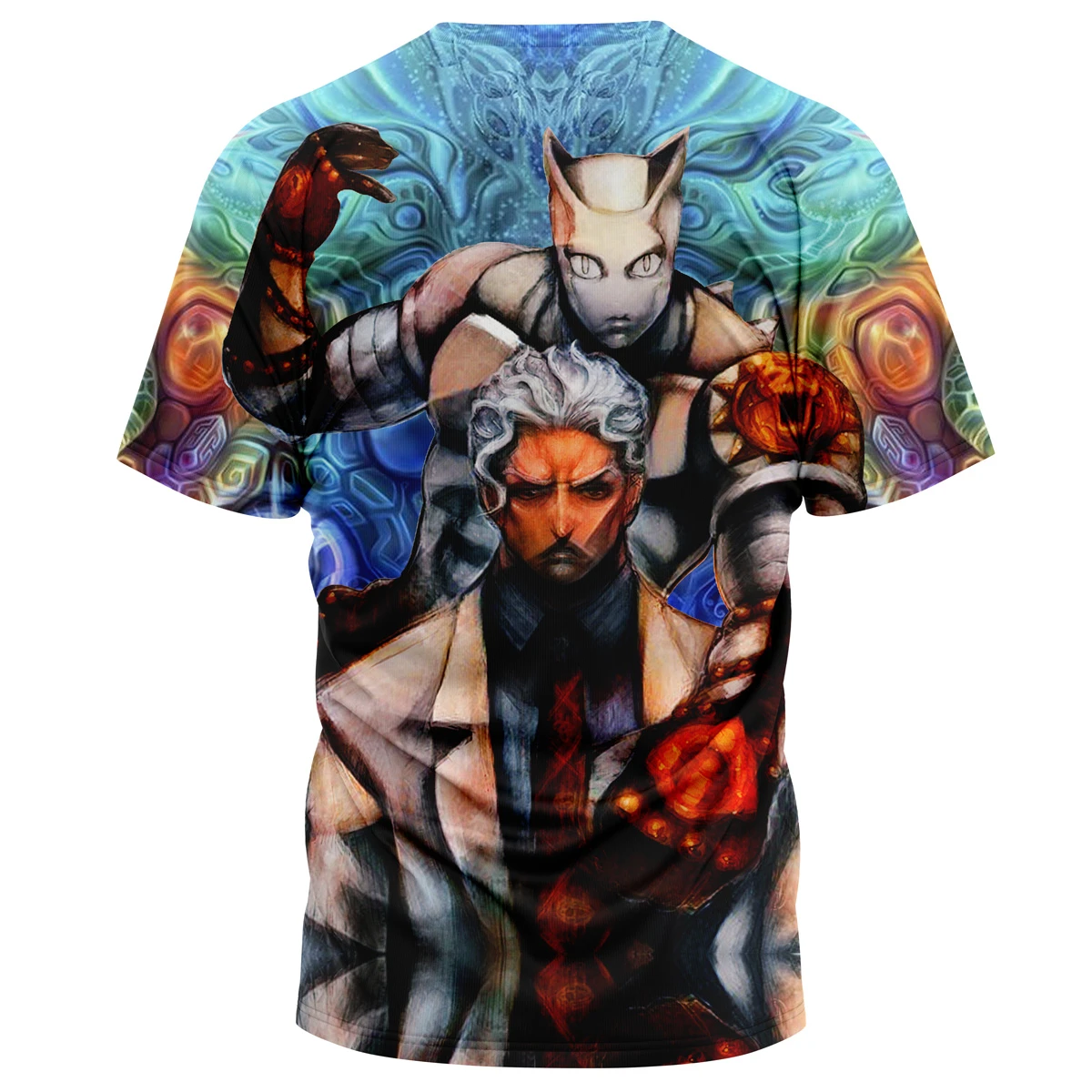 Trippy Yoshikage Kira Deadly Queen Jojo’s Bizarre Adventure T-Shirt 4 Trippy Yoshikage Kira Deadly Queen Jojo’s Bizarre Adventure T-Shirt - Image 2