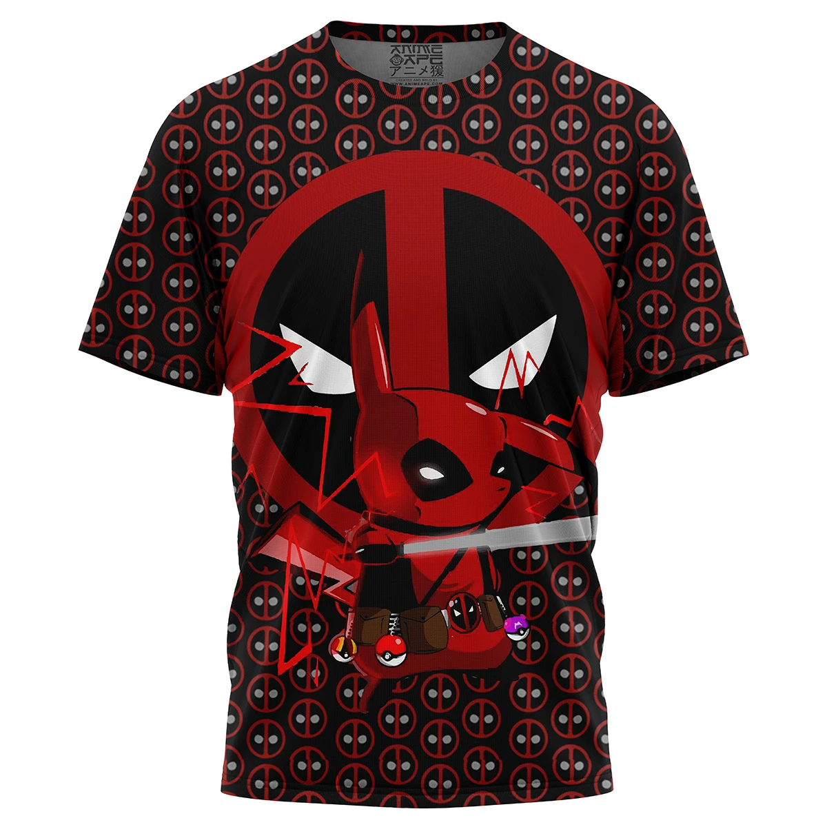 Pikachu Deadpool T-Shirt 3 Pikachu Deadpool T-Shirt