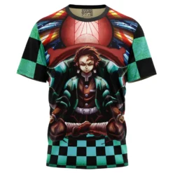 Deals Togberry Store 6 Trippy Kamado Tanjiro Demon Slayer T-Shirt